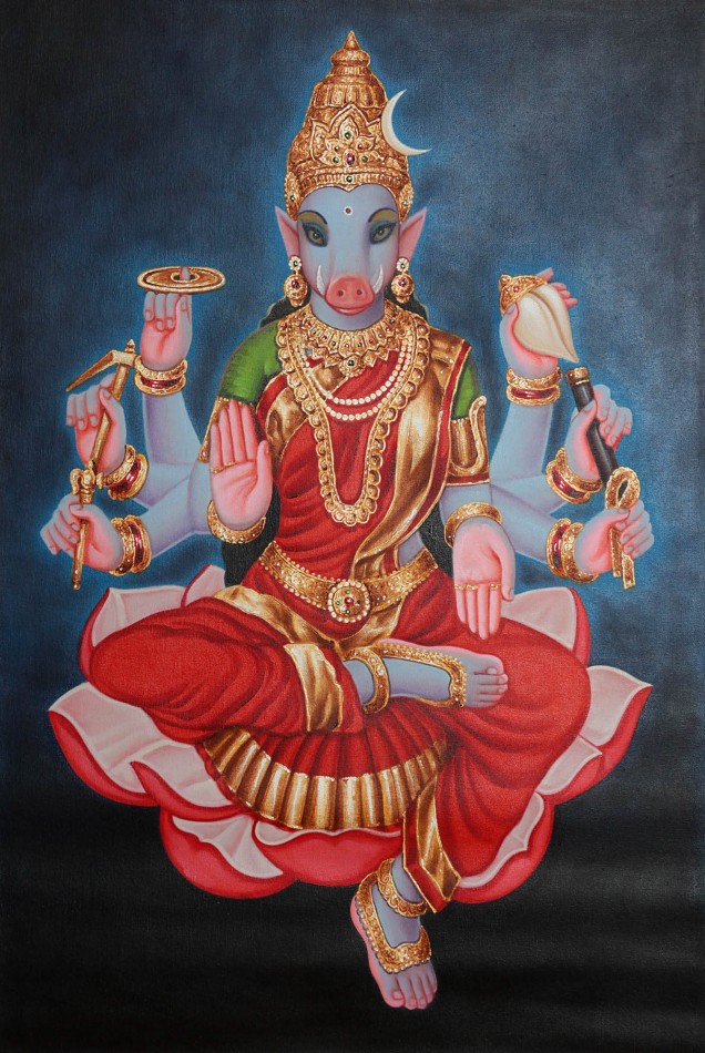 Maa Varahi , the boar-faced Divine Mother
